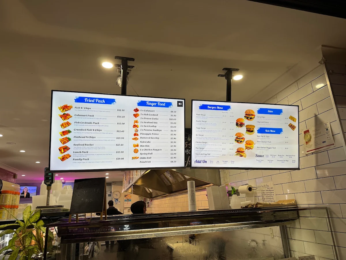 Menu, Old English Fish 'N' Chips Forestville