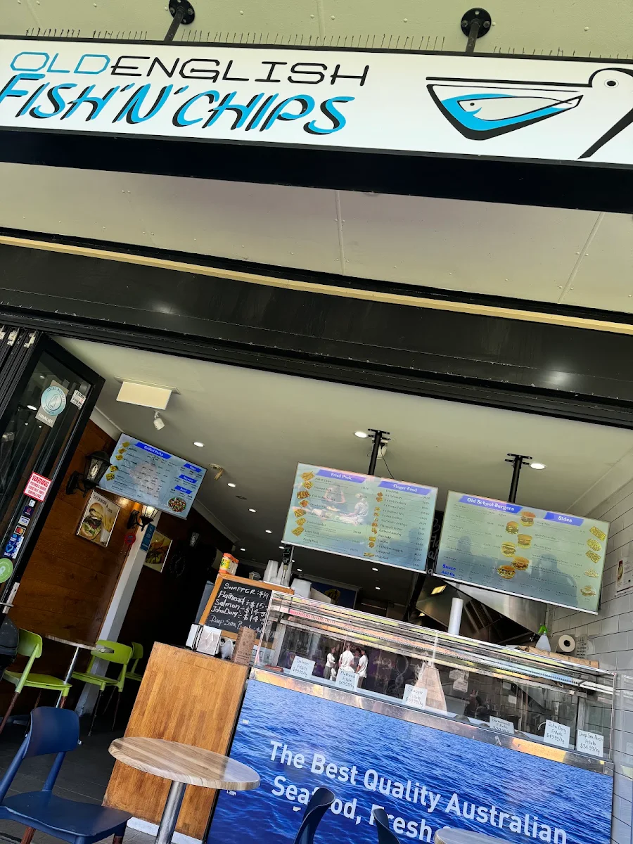 Menu, Old English Fish 'N' Chips Forestville