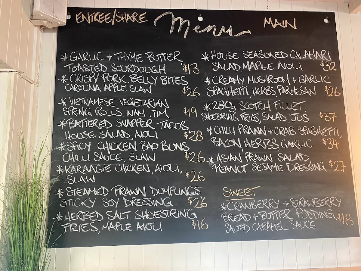 Menu, Black Swan