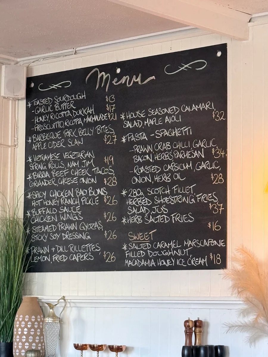 Menu, Black Swan