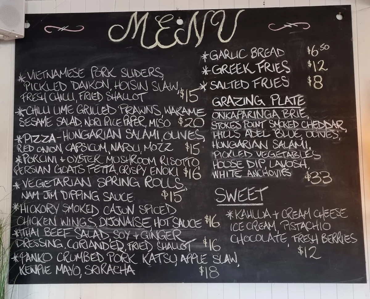 Menu, Black Swan
