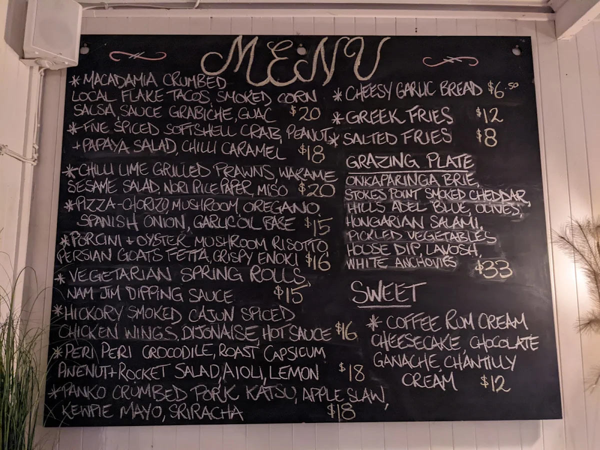 Menu, Black Swan