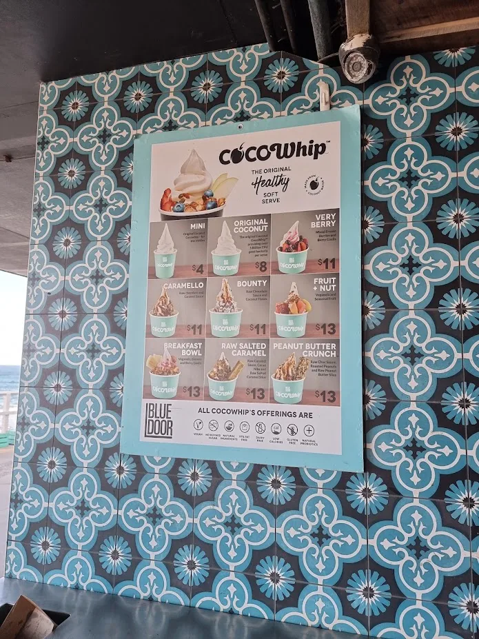 Menu, Blue Door Kiosk Merewether