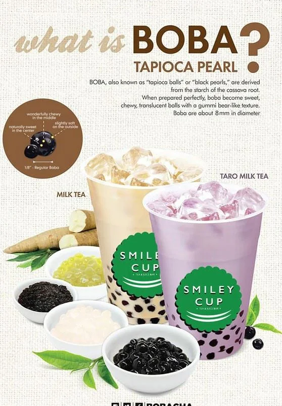 Menu, Devonport Bubble Tea - Smiley Cup