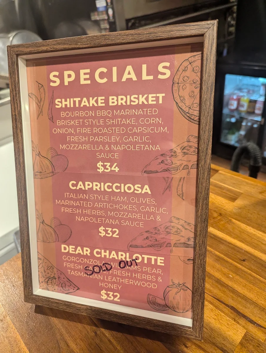Menu, O'Malley's Hotel