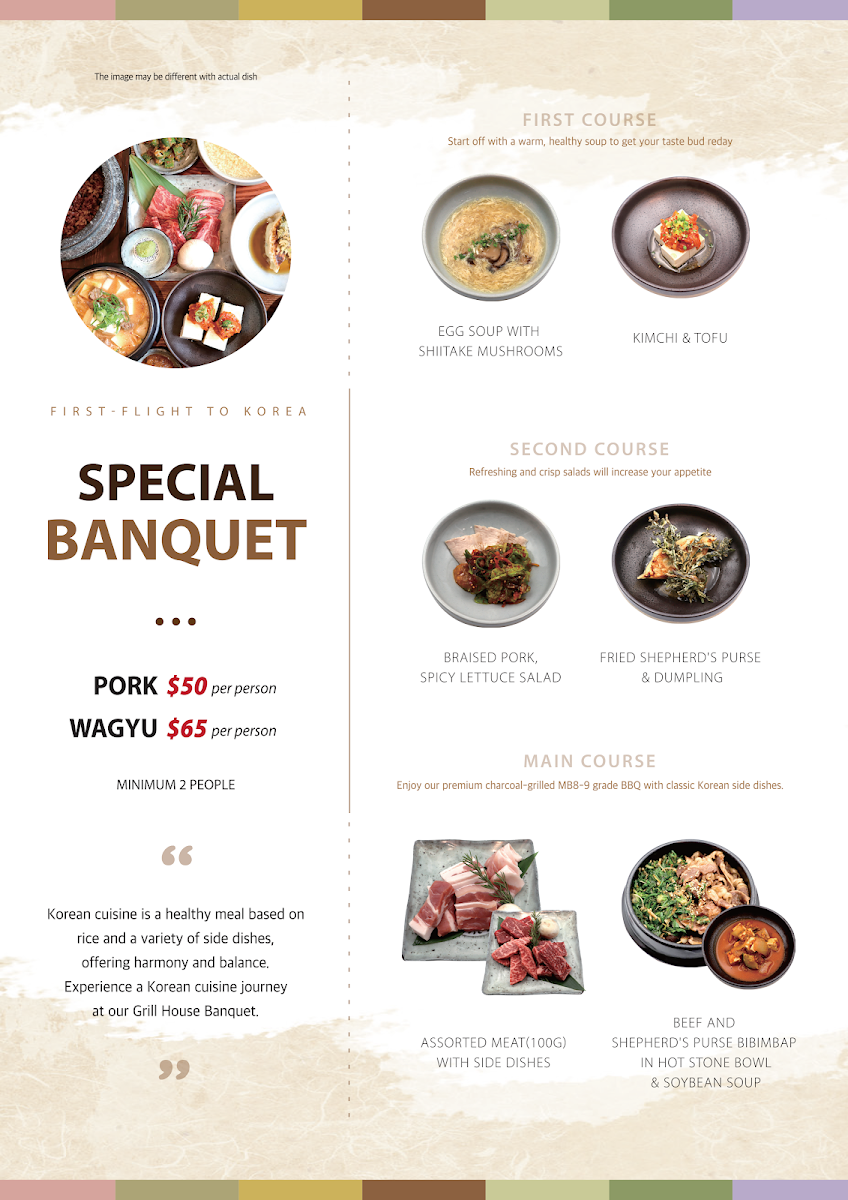 Menu, Maru Grill House
