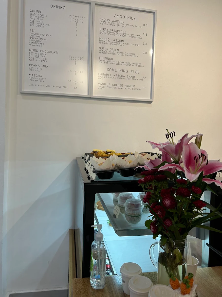 Menu, BLOOM Coffee x Bites