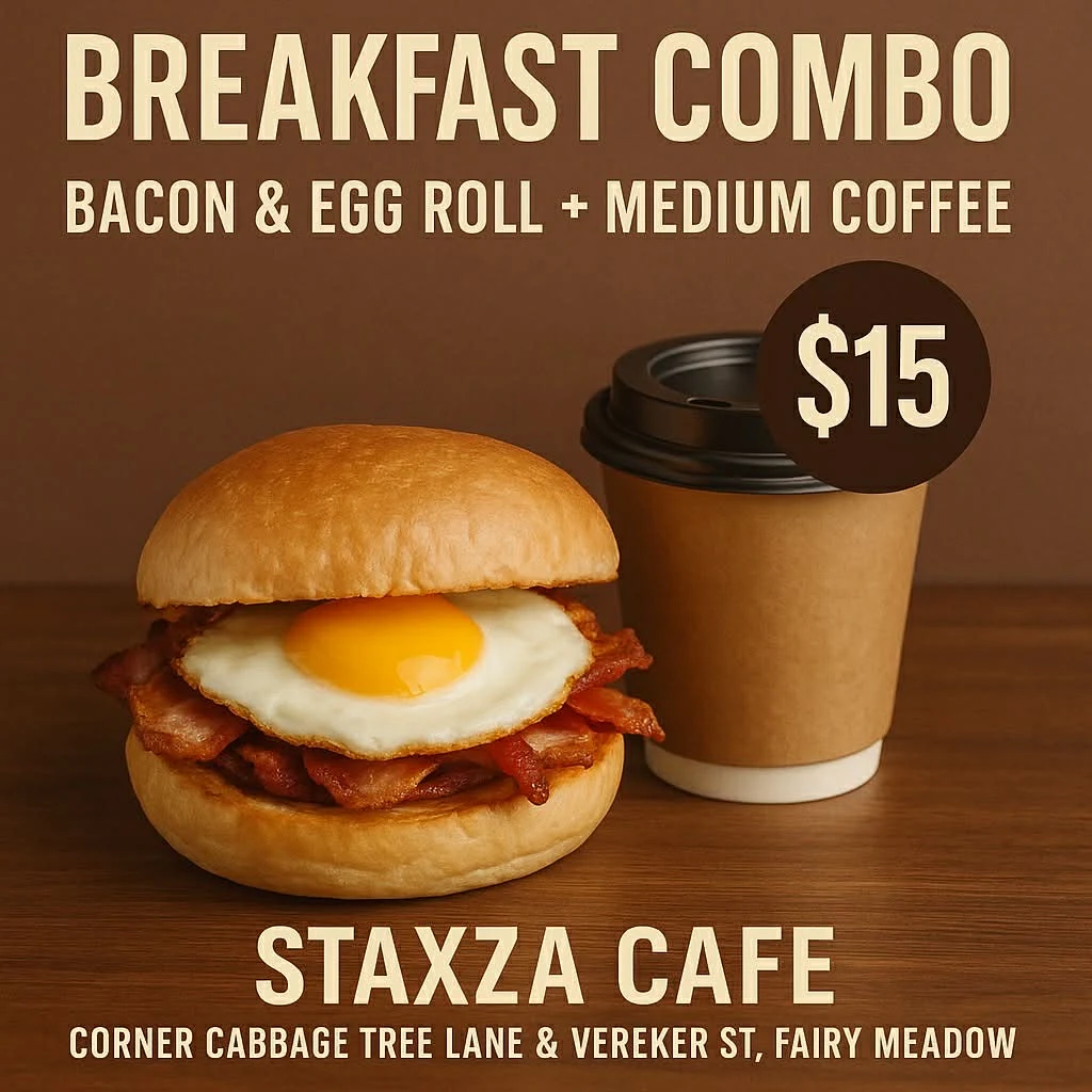 Menu, StaxZa Cafe