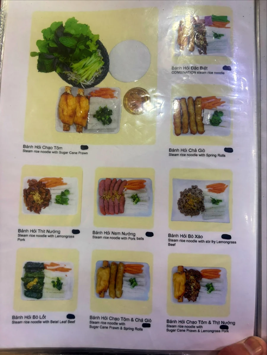 Menu, Phu Quoc Vietnamese & Chinese Restaurant