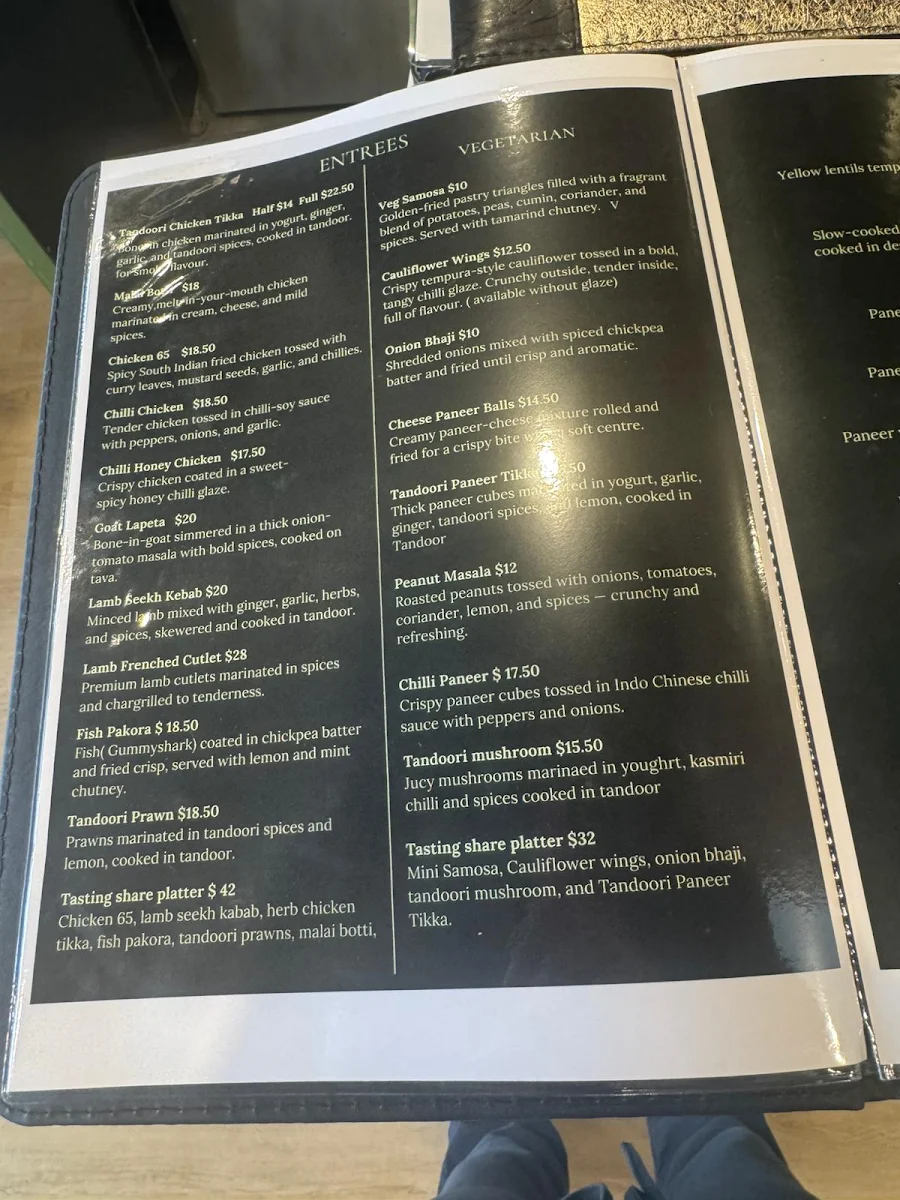 Menu, Indian Ocean