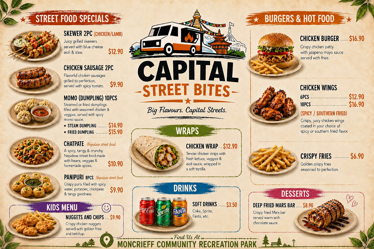 Menu, Capital bites