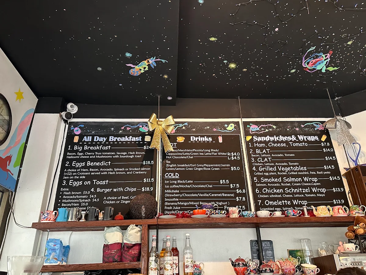 Menu, Cafe Markus Chatswood