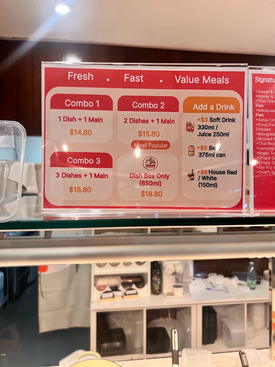 Menu, Asian Delight Templestowe