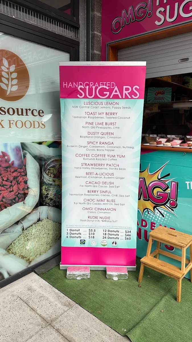 Menu, OMG Decadent Donuts Blue Mountains