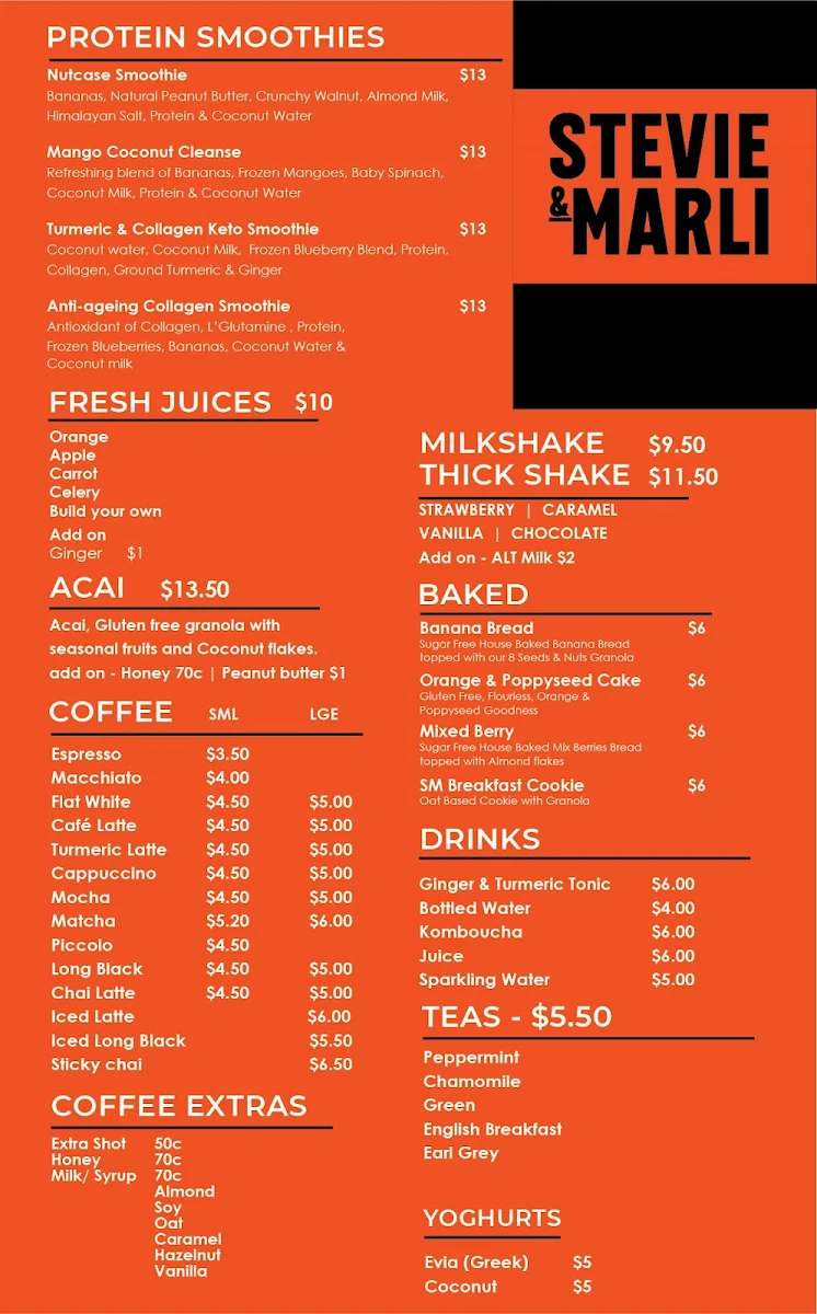 Menu, Stevie & Marli