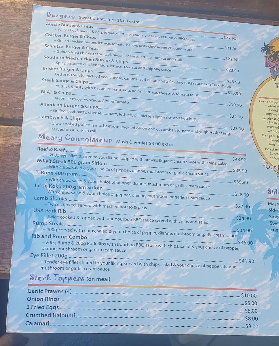 Menu, The Grand Hotel