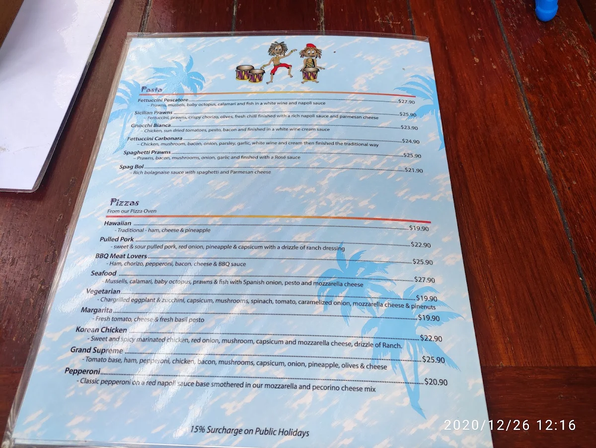 Menu, The Grand Hotel