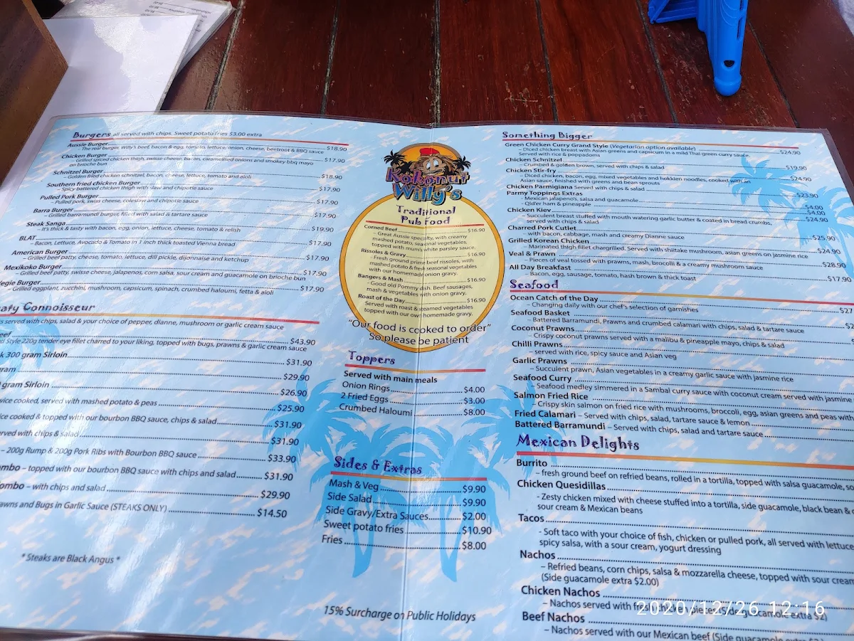 Menu, The Grand Hotel
