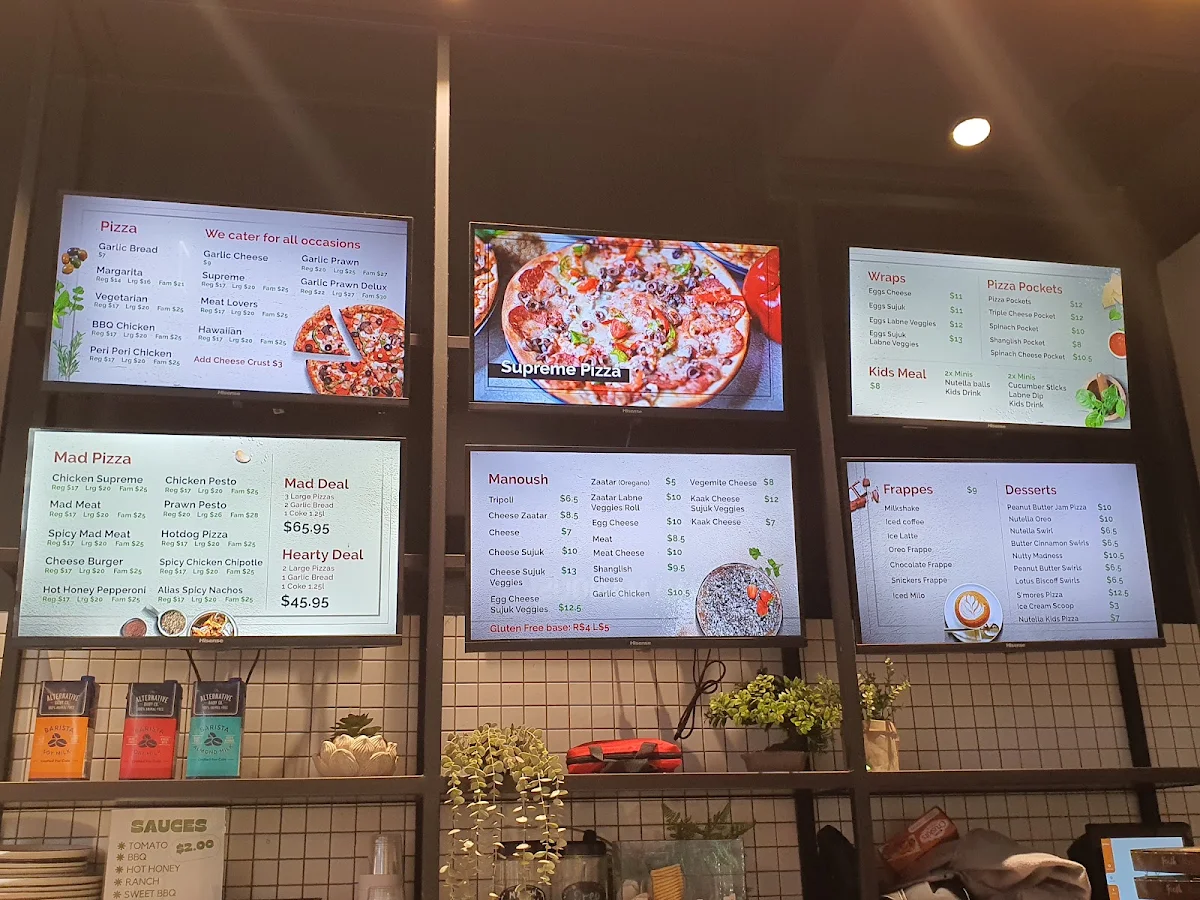 Menu, Mad Manoush (Ed. Square)