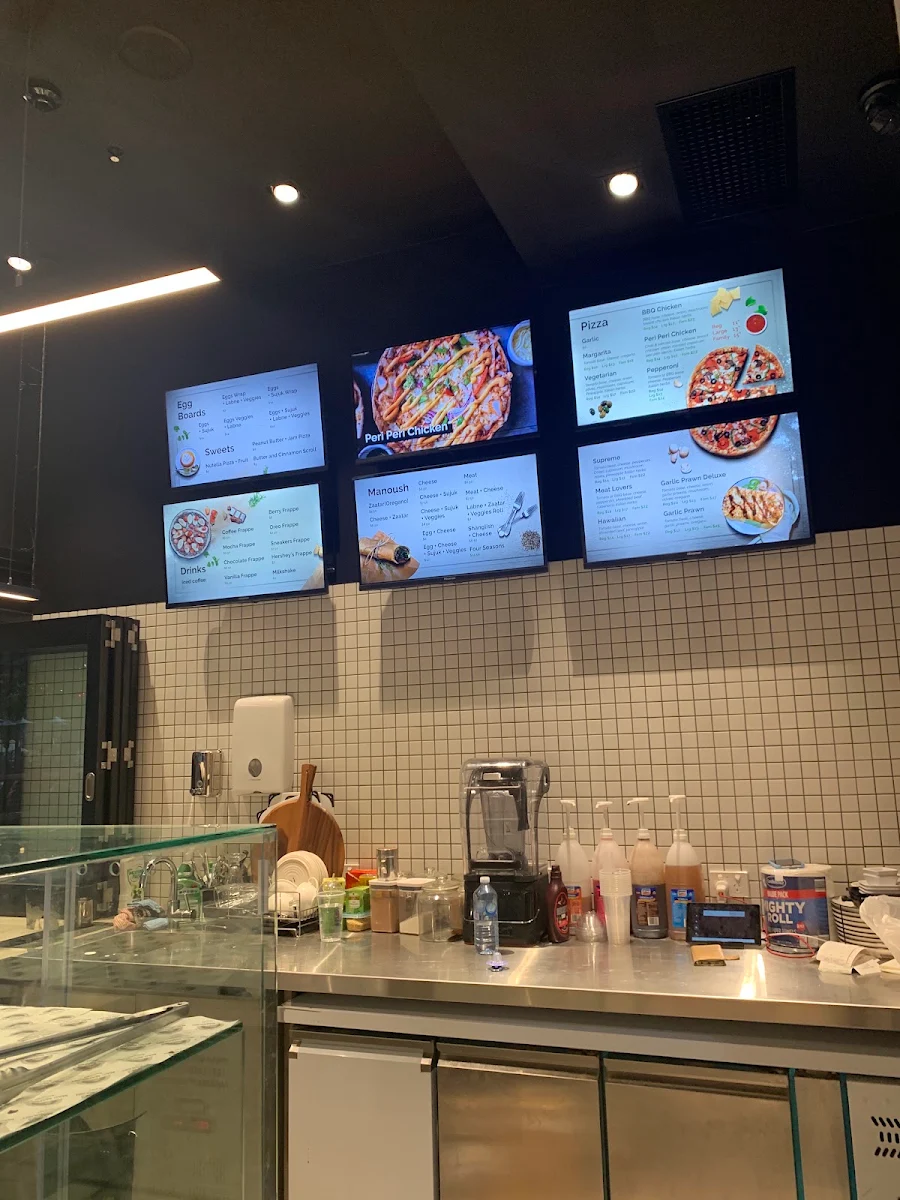 Menu, Mad Manoush (Ed. Square)