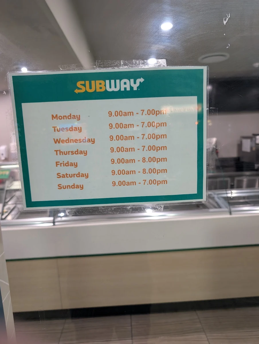 Menu, Subway
