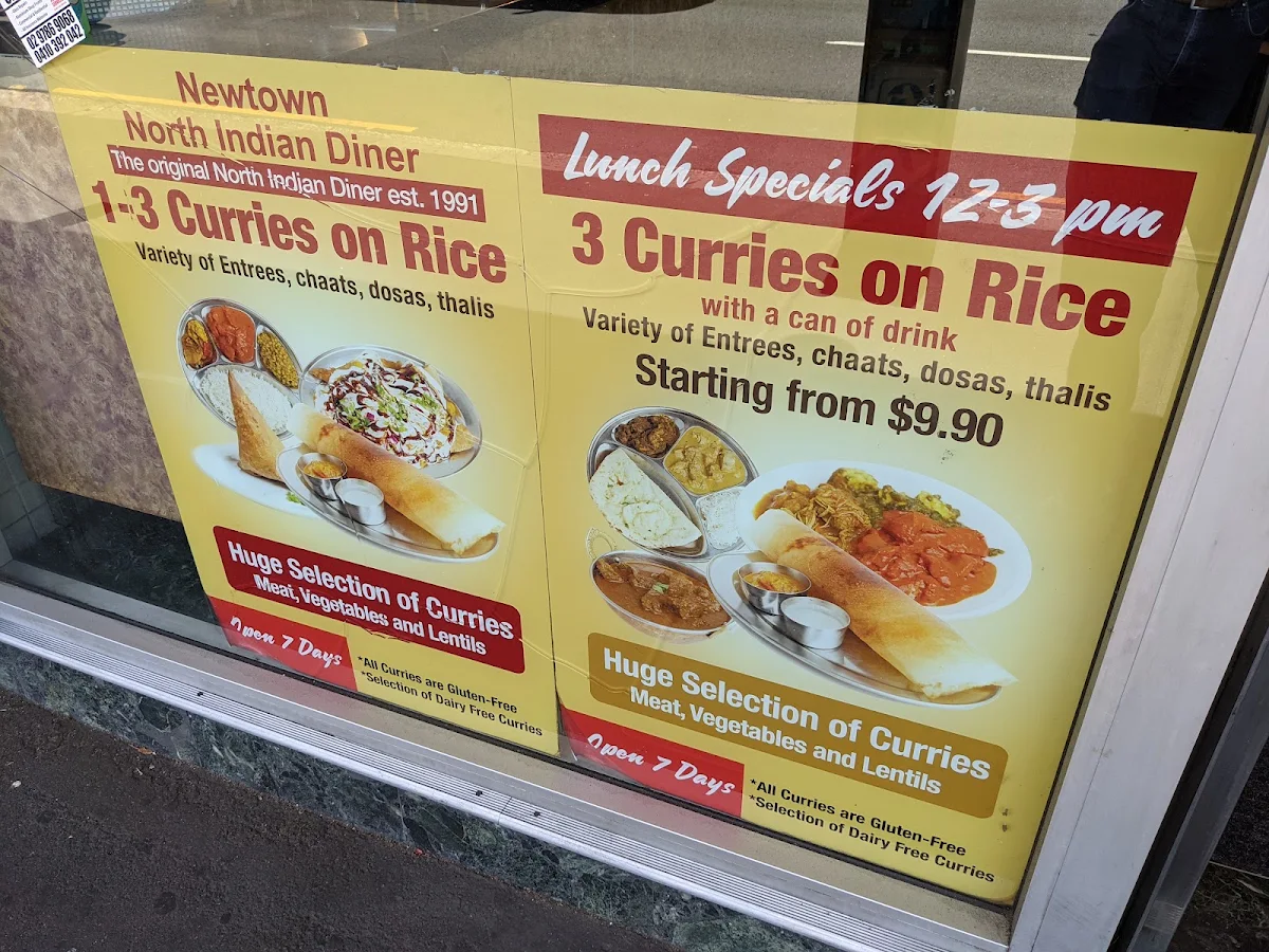 Menu, Naan Sense Indian Diner