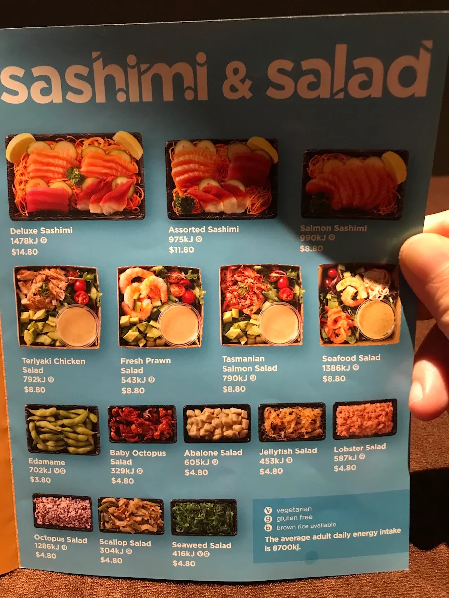 Menu, Sushi Hub Cranbourne