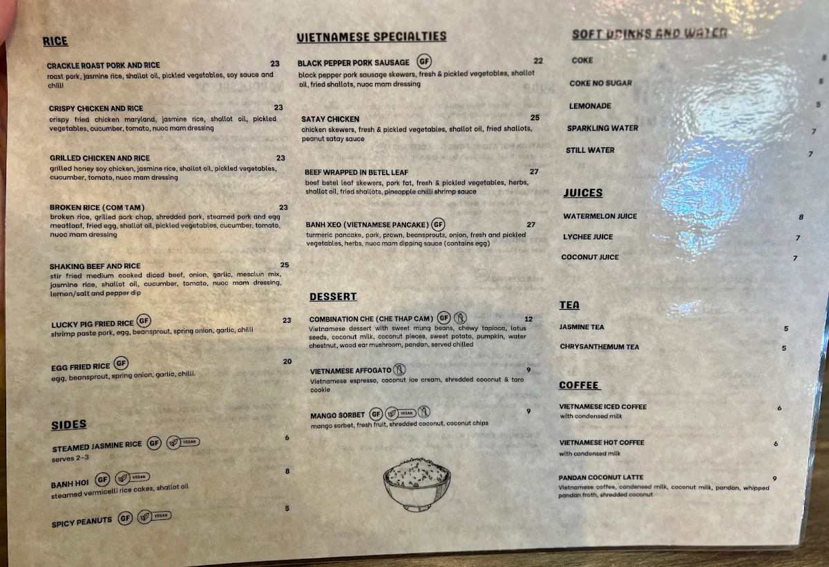 Menu, Phat Lon