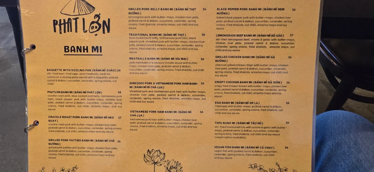 Menu, Phat Lon