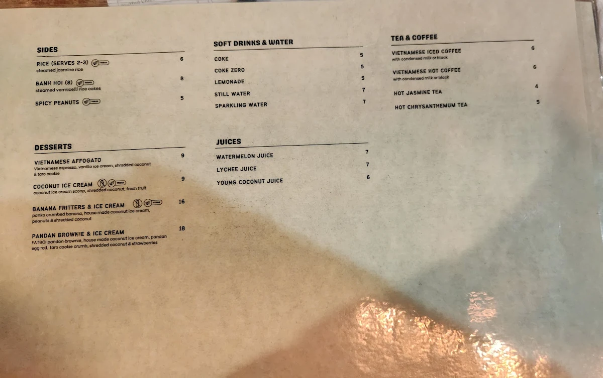 Menu, Phat Lon