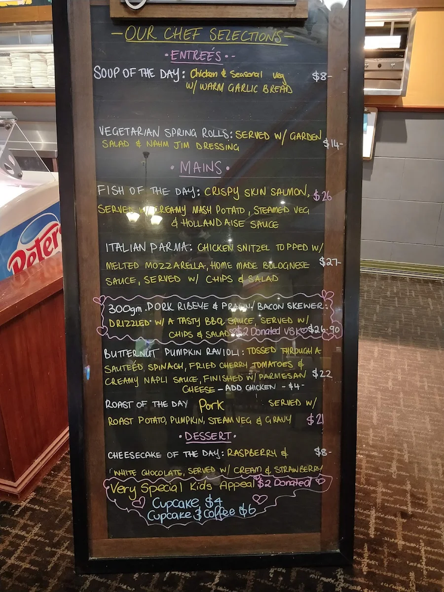 Menu, Commercial Hotel
