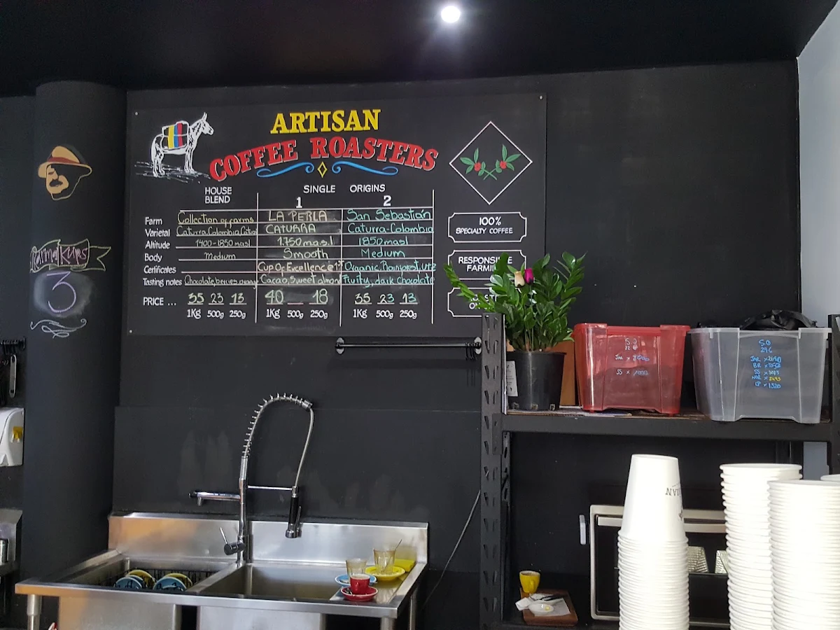 Menu, The Colombian Coffee Co. (Cafe)