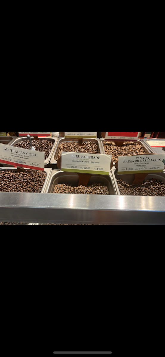 Menu, McIver's Coffee & Tea
