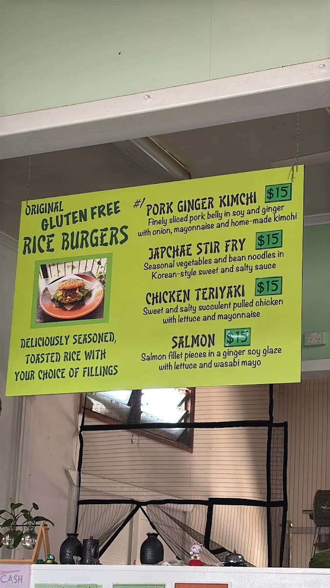 Menu, Big forest cafe