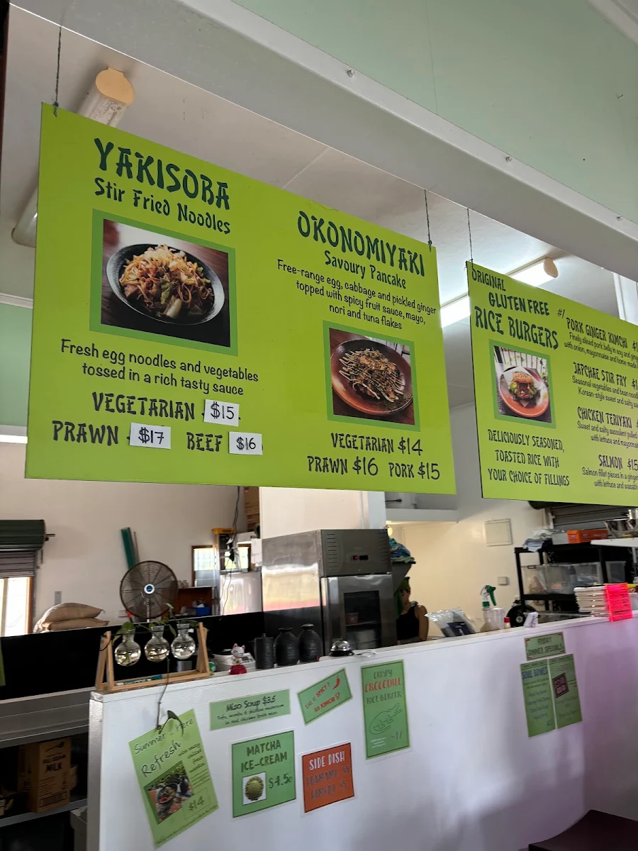 Menu, Big forest cafe