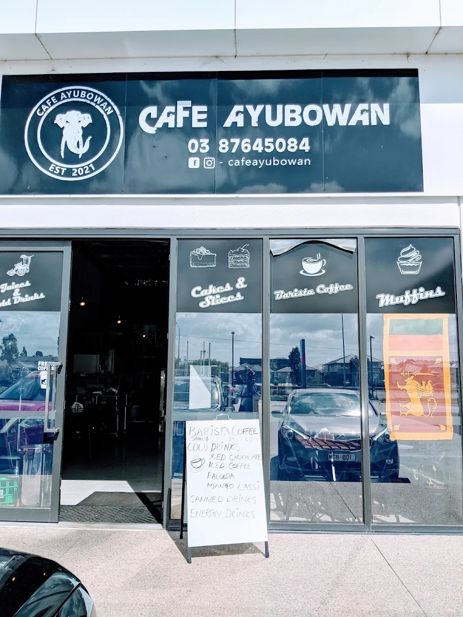 Menu, Cafe Ayubowan