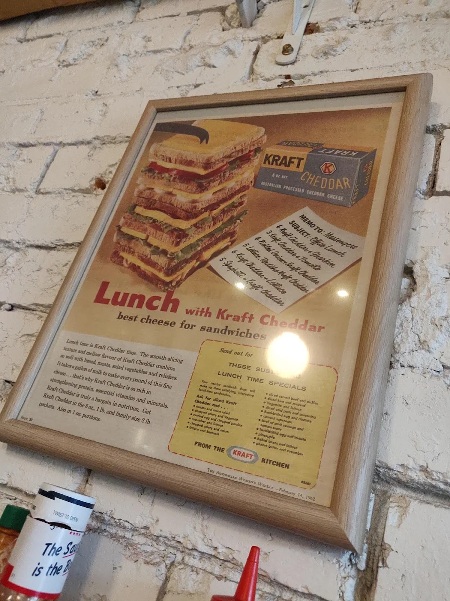 Menu, Kelso's Sandwich Shoppe
