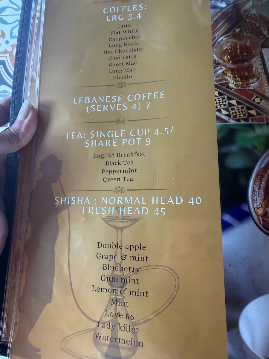 Menu, Mazaj Lebanese Restaurant & Lounge | Rosanna