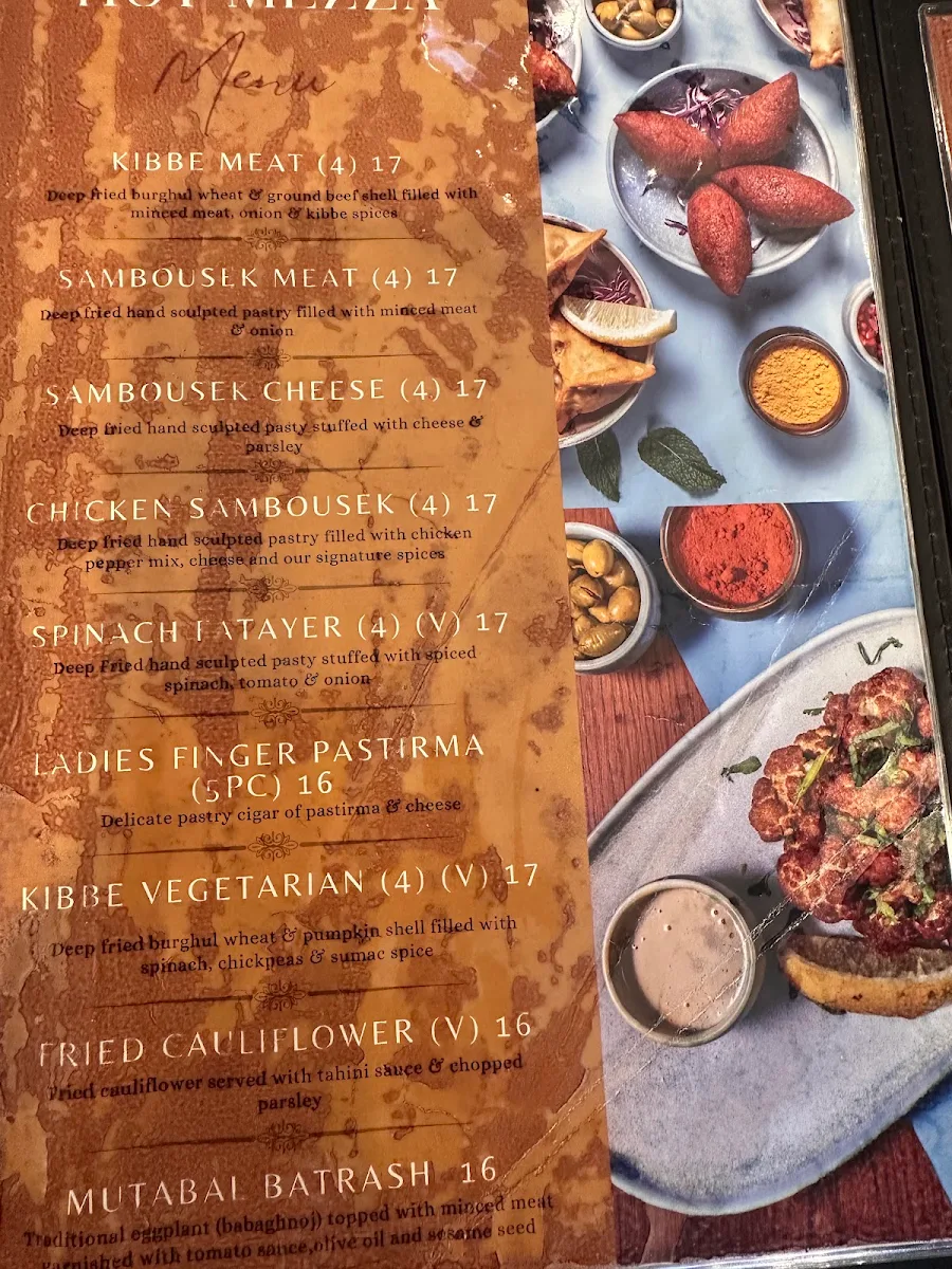 Menu, Mazaj Lebanese Restaurant & Lounge | Rosanna