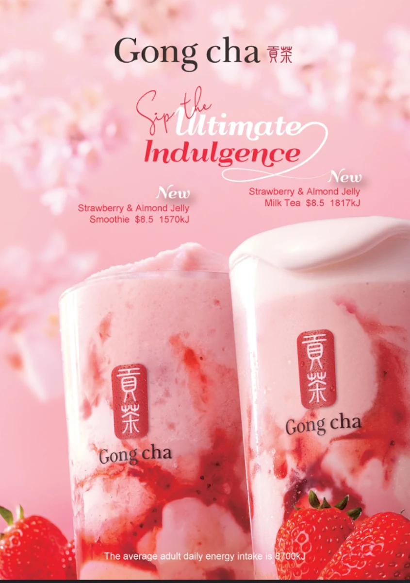 Menu, Gong Cha Lakemba