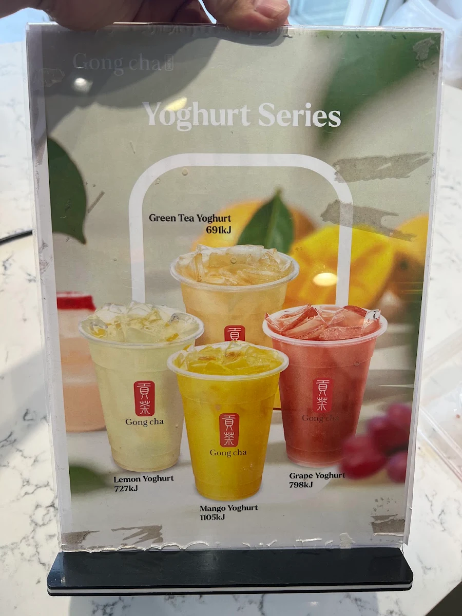 Menu, Gong Cha Lakemba