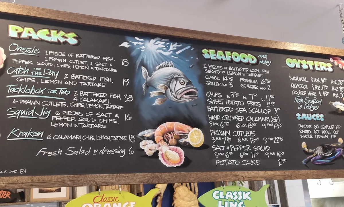 Menu, Wheeler's Seafood Restaurant & Oyster Bar