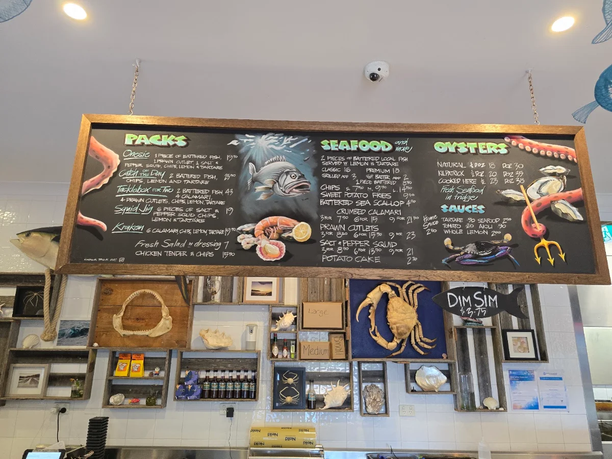 Menu, Wheeler's Seafood Restaurant & Oyster Bar
