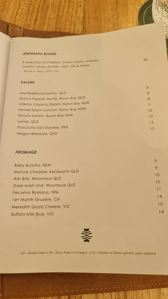 Menu, ēthos at Alsahwa Estate