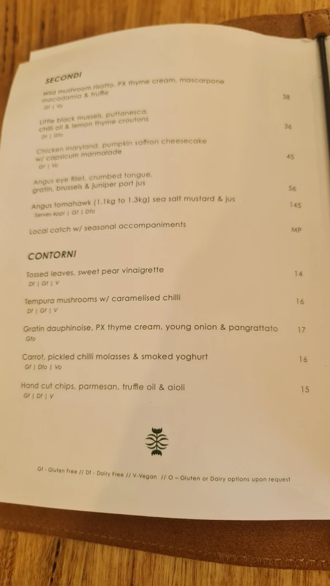 Menu, ēthos at Alsahwa Estate