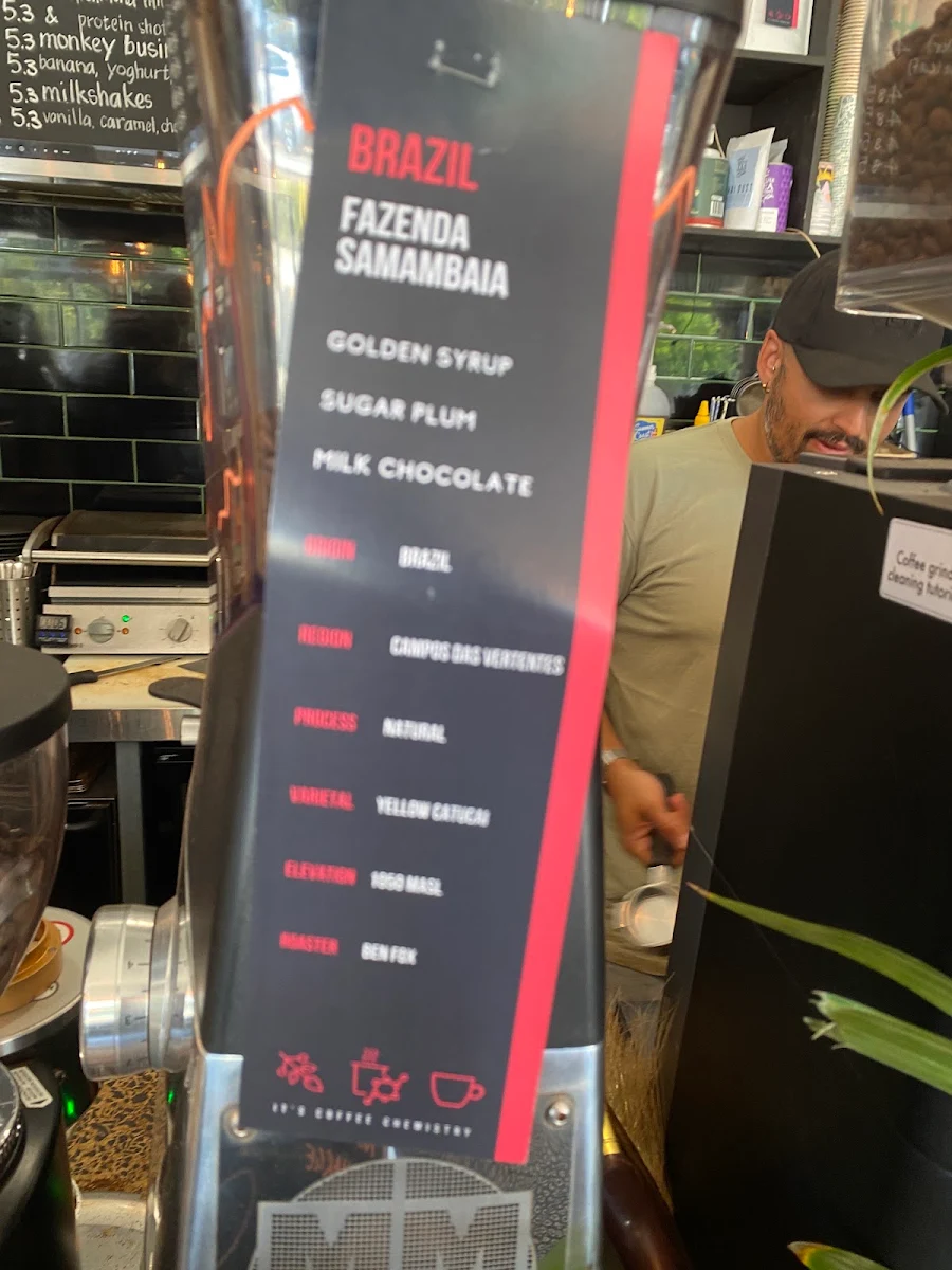 Menu, Charlie's Coffee Bar