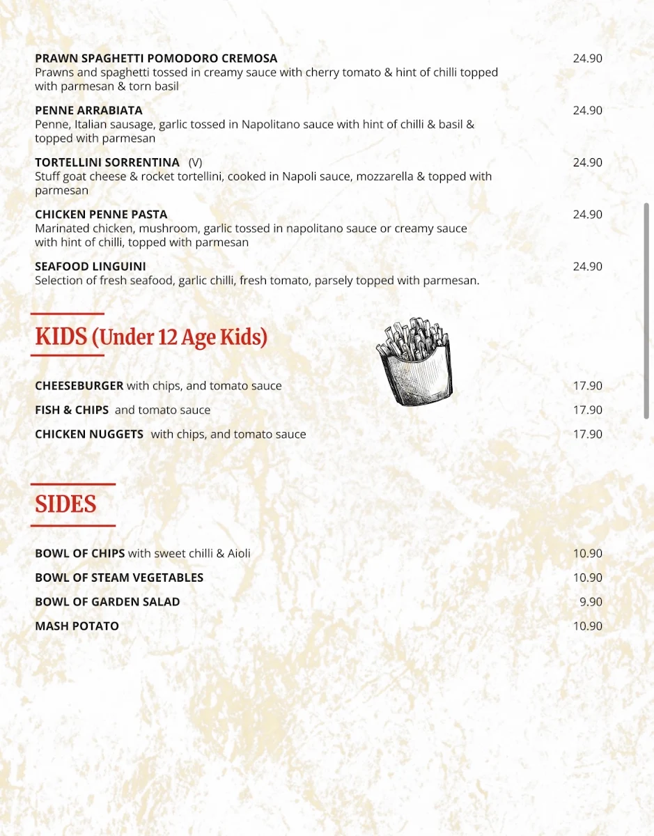 Menu, Globe Coffee House Southern River Square