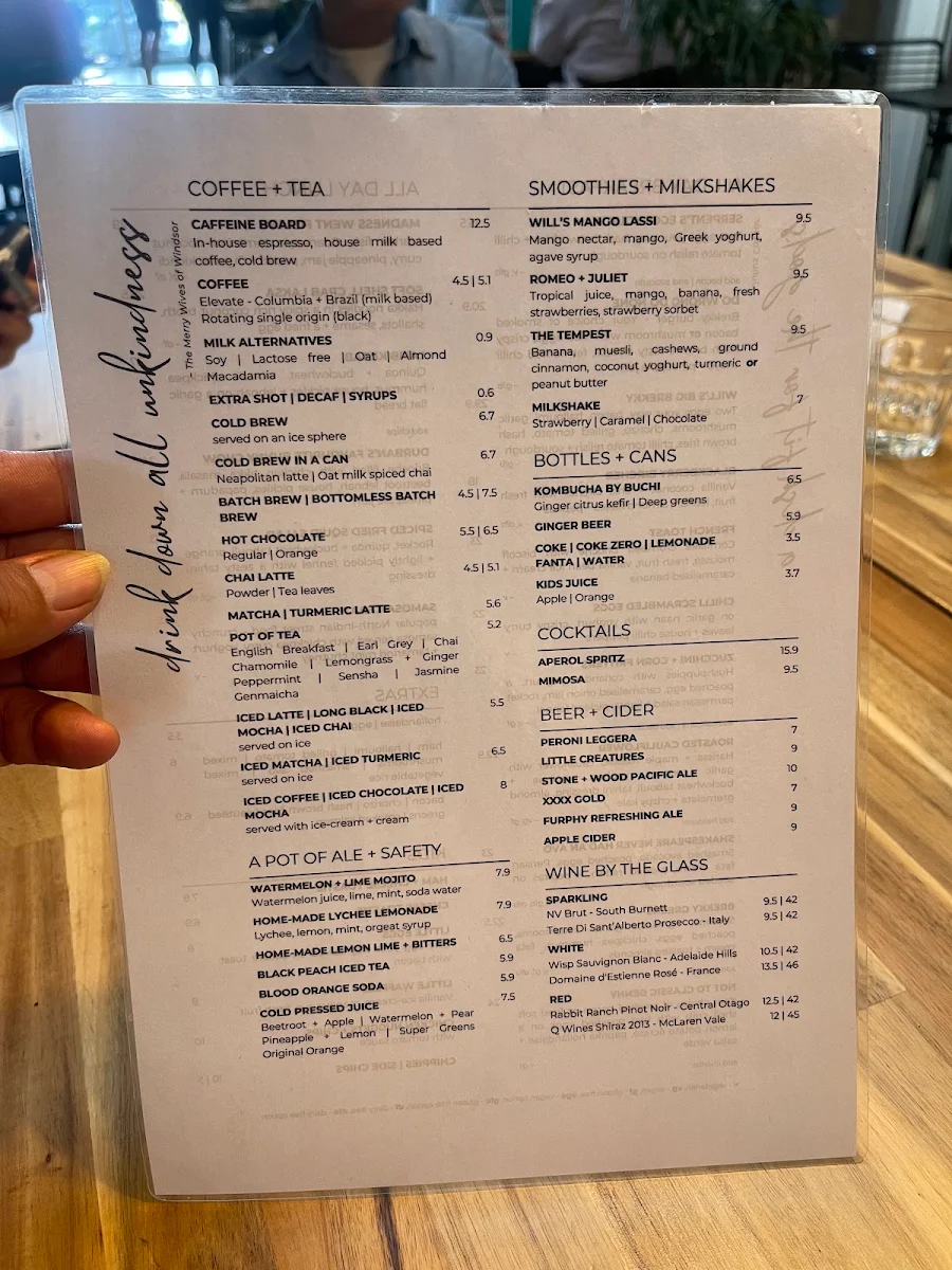 Menu, Method to the Madness