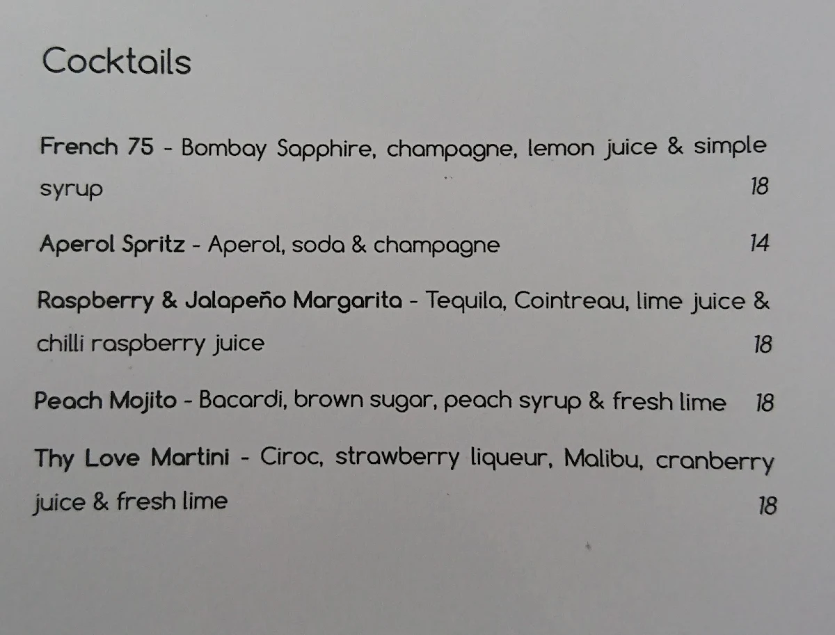Menu, Method to the Madness