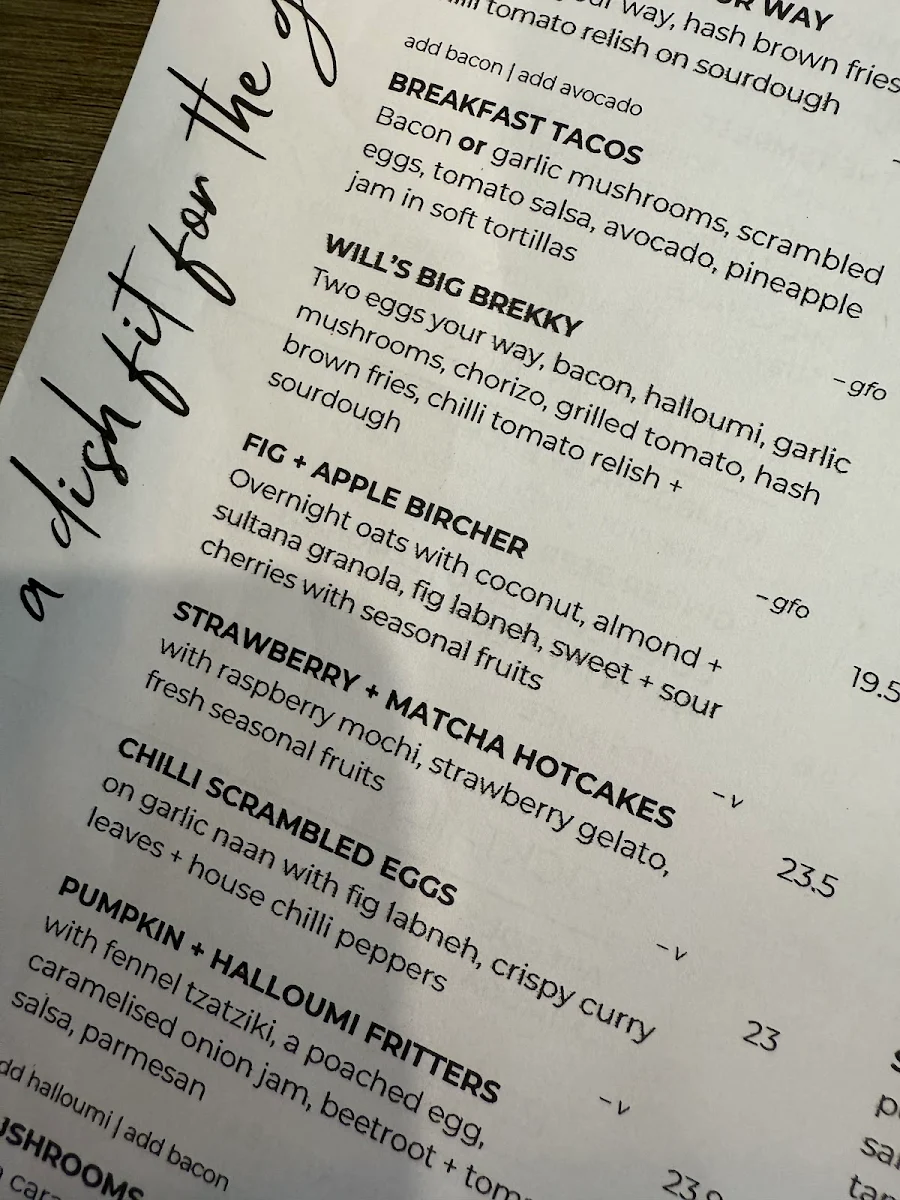 Menu, Method to the Madness